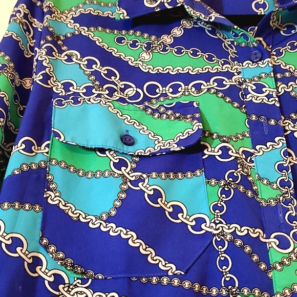 NOTATIONS Shirt long sleeve Size L with bootons at the front Very good condition - Picture 11 of 17